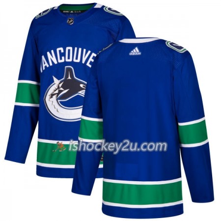 Mænd NHL Vancouver Canucks Trøje Blank Adidas 2017-2018 Blå Authentic